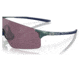 Oakley OO9454 EVZero Blades Sunglasses, Matte Silver/Blue Colorshift Frame, Prizm Road Black Lens, 38, OO9454-945419-38