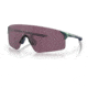 Oakley OO9454 EVZero Blades Sunglasses, Matte Silver/Blue Colorshift Frame, Prizm Road Black Lens, 38, OO9454-945419-38
