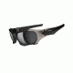 Oakley Pit Boss II Mens Sunglasses Matte Black Frame, Black Iridium Polarized Lens OO9137-01