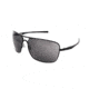Oakley PLAINTIFF SQUARED OO4063 Sunglasses 406301-63 - Polished Black Frame, Warm Grey Lenses