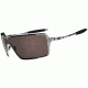 Oakley Probation Polished Chrome Frame w/ VR28 Black Iridium Lenses Sunglasses OO4041-02