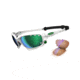 Oakley Racing Jacket Mens Sunglasses Matte White Frame, Jade Iridium Vented and P42 Iridium Vented Lens OO9171-18