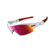 Oakley Radar Pitch Polished White Frame w/ Red Iridium Polarized Lenses Men's Sunglasses 26-216