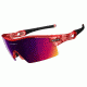 Oakley Radar XL Blades Crystal Red Frame w/ + Red Iridium Lenses Sunglasses 09-750