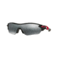 Oakley RADARLOCK EDGE OO9183 Sunglasses 918307-38 - Polished Black Frame, Black Iridium Lenses