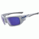Oakley Scalpel White Chrome Frame w/ Ice Iridium Polarized Lenses Sunglasses OO9095-07