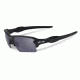 Oakley SI Flak Jacket 2.0 XL Sunglasses,Matte Black Frame,Rectangle Grey Lens OO9188-13