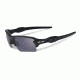 Oakley SI Flak Jacket 2.0 XL Sunglasses,Matte Black Frame,Rectangle Grey Polarized Lens OO9188-14
