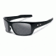 Oakley SI Turbine Sunglasses,Matte Black Frame,Rectangle Grey Lens OO9263-11