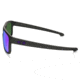 Oakley Silver Sunglasses Matte Black Frame, Violet Iridium Polarized Lens-OO9262-10