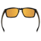 Oakley Silver Sunglasses Polished Black Frame, 24K Iridium Lens-OO9262-05