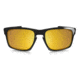 Oakley Silver Sunglasses Polished Black Frame, 24K Iridium Lens-OO9262-05