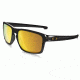 Oakley Silver Sunglasses Polished Black Frame, 24K Iridium Lens-OO9262-05