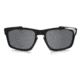 Oakley Silver Sunglasses Polished Black Frame, Black Iridium Lens-OO9262-04