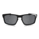 Oakley Silver Sunglasses Polished Black Frame, Black Iridium Polarized Lens-OO9262-09