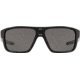 Oakley Standard Issue Straightback Uniform Collection Sunglasses, Matte Black w/Prizm Grey Polarized, OO9411-1027