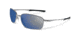 Oakley Taper Mens Sunglasses, Light Frame, Ice Iridium Polarized Lens OO4074-06