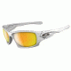 Oakley Ten White Chrome Frame w/ Fire Iridium Lenses Sunglasses OO9128-03