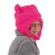 Obermeyer Ted Fur Hat, Pink Pwr, 5-8, 78030-20057-5-8