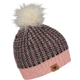 Obermeyer Tucson FF Pom Beanie - Girls, Pink Sand, One Size, 38016-21050-ONE SIZE
