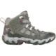 Oboz Bridger Vent Mid - Womens, Frost Gray/ Beet, Medium, 6, 24302-FGB-M-6