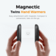 Ocoopa UT3 Liteplus Magnetic Rechargeable Hand Warmers, Black on Black, UT3053-BK-BK-Plus