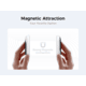 Ocoopa UT3 Liteplus Magnetic Rechargeable Hand Warmers, Black on White, UT3053-BK-WH-Plus
