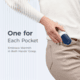 Ocoopa UT3 Liteplus Magnetic Rechargeable Hand Warmers, Blue on White, UT3053-BU-WH-Plus