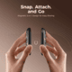 Ocoopa UT3 Liteplus Magnetic Rechargeable Hand Warmers, Flower, UT3053-HUHD-BK-Plus