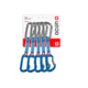 Ocun Falcon QD Zoom PA 15/22mm 12cm Draws, 5-Pack, Blue, 4069-Blue