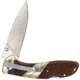 Old Timer Medium Lockback Clip Folding Knife, 2.89in, 7Cr17MoV High Carbon Stainless Steel, Drop Point Blade, Textured Wood Handle, 1181074