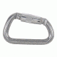 Omega Pacific Modified D 1/2in Aluminum NFPA Quik-Lok Carabiner, Gray 45158.01.100