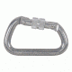 Omega Pacific Modified D 1/2in Aluminum Screw-Lok Carabiner, Gray 45150.01.100