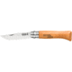 Opinel Carbon Steel Folding Knife No.8, 3.35in, Beechwood Handle, Wood, 113080