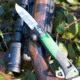 Opinel Explore Folding Knife No.12, 3.98in, w/ Virobloc, 12C27 Sandvik SS, Green, 001899