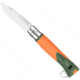 Opinel Explore Folding Knive Num.12, 3.98in, w/ Virobloc, 12C27 Sandvik SS, Orange, 001974