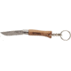 Opinel Keychain Folding Knife No.4, 2 5/8in., 12C27 Sandvik SS, Beechwood Handle, Wood, 000081