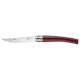 Opinel No.10 Effile Folding Knife, 4in, Stainless Steel/Sandvik 12C27, Plain, Wood, Padouk Wood, 2555