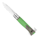 Opinel No.12 Explore Folding Knife w/Tick Remover, 4in, Stainless Steel/Sandvik 12C27, Plain, Green, Polymer, 2489