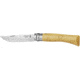 Opinel No 7 Hearts Folding Knife,3in,12C27 Steel,Natural Varnished Beechwood Handle, 001548