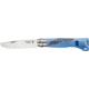 Opinel Outdoor Junior Folding Knife No.7, 3in, 12C27 Sandvik SS, Blue, 001898