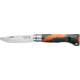Opinel Outdoor Junior Folding Knife No.7, 3in, 12C27 Sandvik SS, Orange, 002151