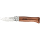 Opinel Oyster and Shellfish Folding Knife No.9, 2.5in, 12C27 MOD Sandvik Stainless Blade,Varnished Bubinga Wood Handle, 001616