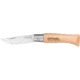 Opinel Stainless Steel Folding Knife No.3, 2 1/8in., w/ Virobloc, 12C27 Sandvik SS, Beechwood Handle, Wood, 001071