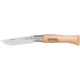 Opinel Stainless Steel Folding Knife No.5, 3.25in., w/ Virobloc, 12C27 Sandvik SS, Beechwood Handle, Wood, 001072