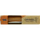 Opinel Stainless Steel Folding Knife No.6, 2.75in, w/ Virobloc, 12C27 Sandvik SS, Olive Wood Handle, Olive, 002023
