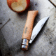 Opinel Stainless Steel Folding Knife No.8, 3.35in, w/ Virobloc, 12C27 Sandvik SS, Beechwood Handle, Wood, 123080