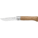 Opinel Stainless Steel Folding Knife No.8, w/ Virobloc, 12C27 Sandvik SS, Oak Handle, Oak, 002021