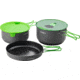 Optimus Terra Camp 4 Pot Set, Grey/Green, 8020677