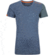 Ortovox 185 RockNWool Short Sleeve - Womens, Night Blue Blend, Large, 8414100064